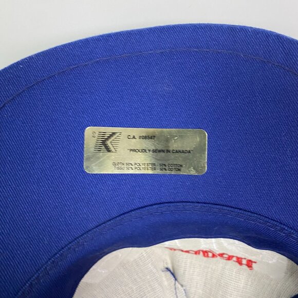 Vintage 90s Labatt Blue Beer Snapback Hat K-Brand Saint John Flames Promo - Picture 8 of 8